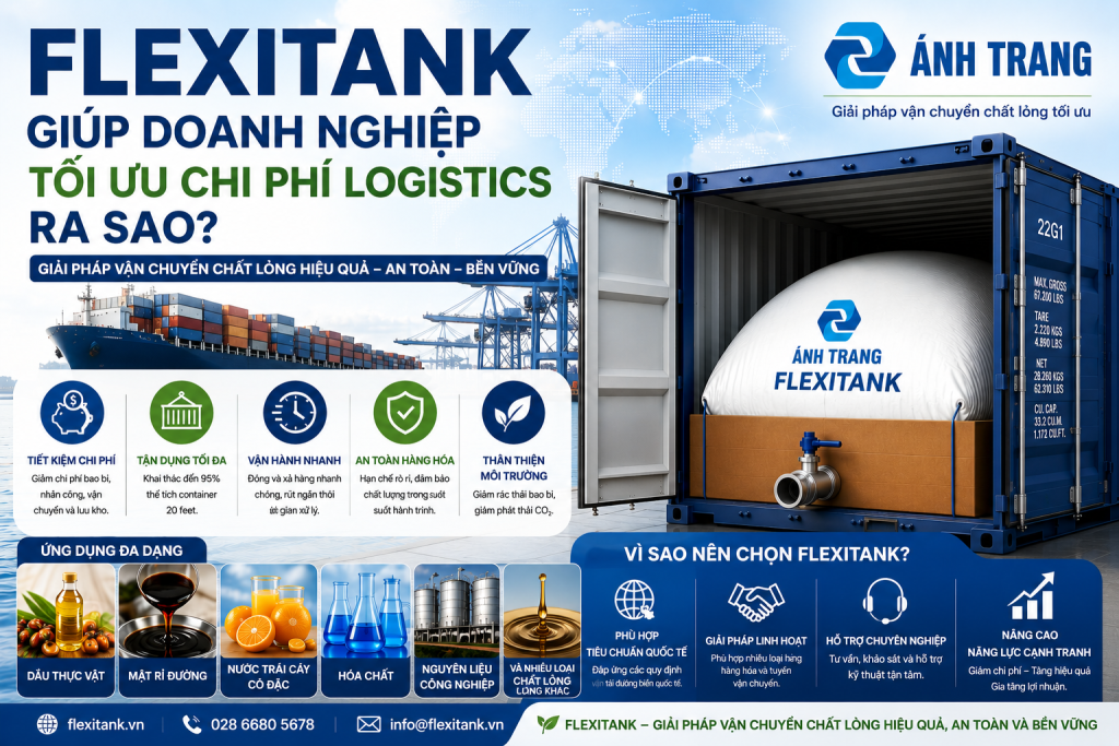 Flexitank Giúp Doanh Nghiệp Tối Ưu Chi Phí Logistics Ra Sao?
