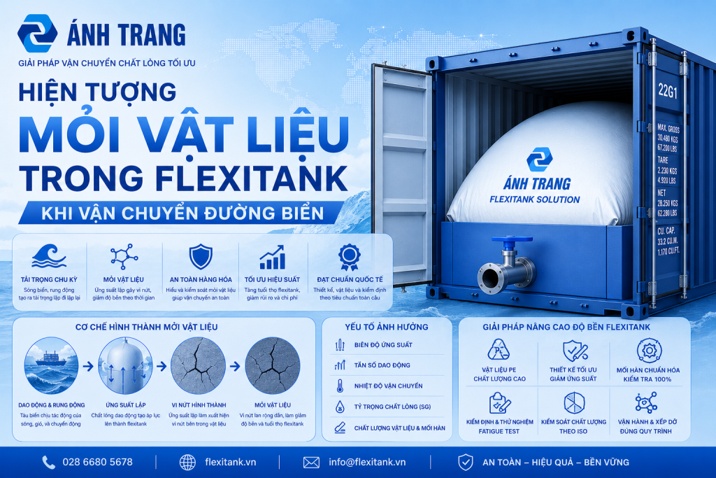 Hiện Tượng Mỏi Vật Liệu Trong Flexitank Khi Vận Chuyển Đường Biển