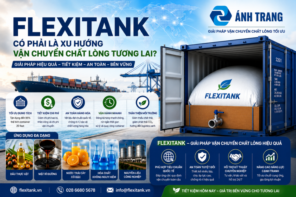 Flexitank Có Phải Là Xu Hướng Vận Chuyển Chất Lỏng Tương Lai?